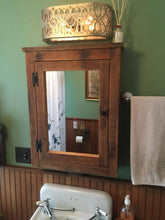 Barn wood wall mount medicine  cabinet 19x20
