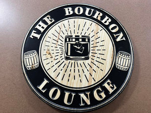 Bourbon lounge sign