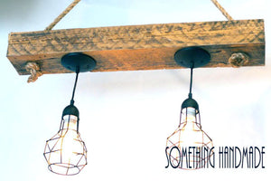 reclaimed barn beam industrial light