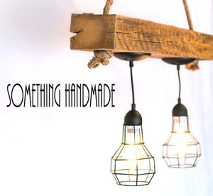 reclaimed barn beam industrial light