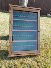 36 pipe rack display cabinet solid oak 8" between bowl shelf's