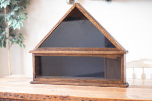Copy of Flag display case hand crafted solid oak for regulation armed forces memorial flag