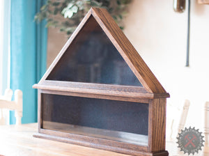 Copy of Flag display case hand crafted solid oak for regulation armed forces memorial flag