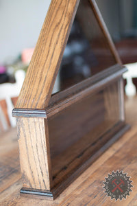 Copy of Flag display case hand crafted solid oak for regulation armed forces memorial flag