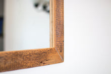 Rustic mirror Reclaimed barn wood framed mirror 1800s barn  wood