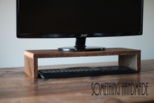 barn wood tv stand-tv riser -monitor stand-monitor riser reclaimed barn wood monitor riser