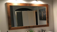 Rustic mirror Reclaimed barn wood framed mirror 1800s barn  wood