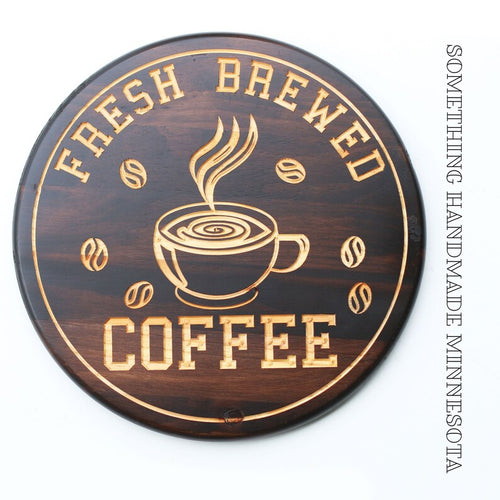 Round Coffee Sign