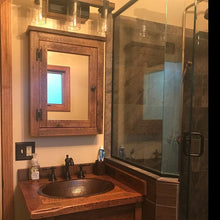 Barn wood Medicine cabinet with mirror made from 1892 barn wood