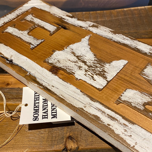 Size Small Minnesota Home  Sign in white