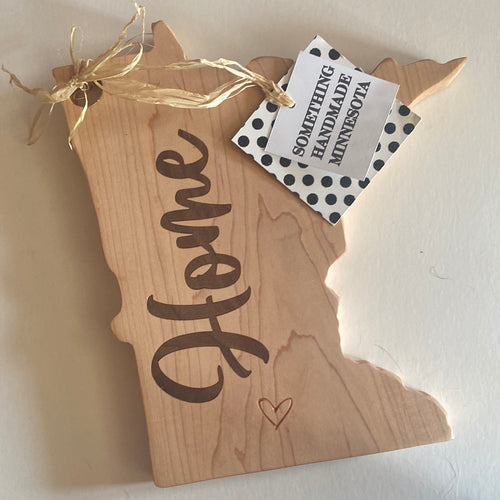 Minnesota Cheese Board in maple with Inlay