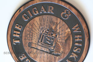The Cigar & Whisky Lounge Sign
