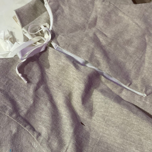 Linen Peplum in oat