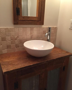 Reclaimed Barn wood bathroom vanity rustic reclaimed 1800s salvaged barn wood farm house vanity custom size vanities