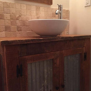 Reclaimed Barn wood bathroom vanity rustic reclaimed 1800s salvaged barnwood farm house vanity